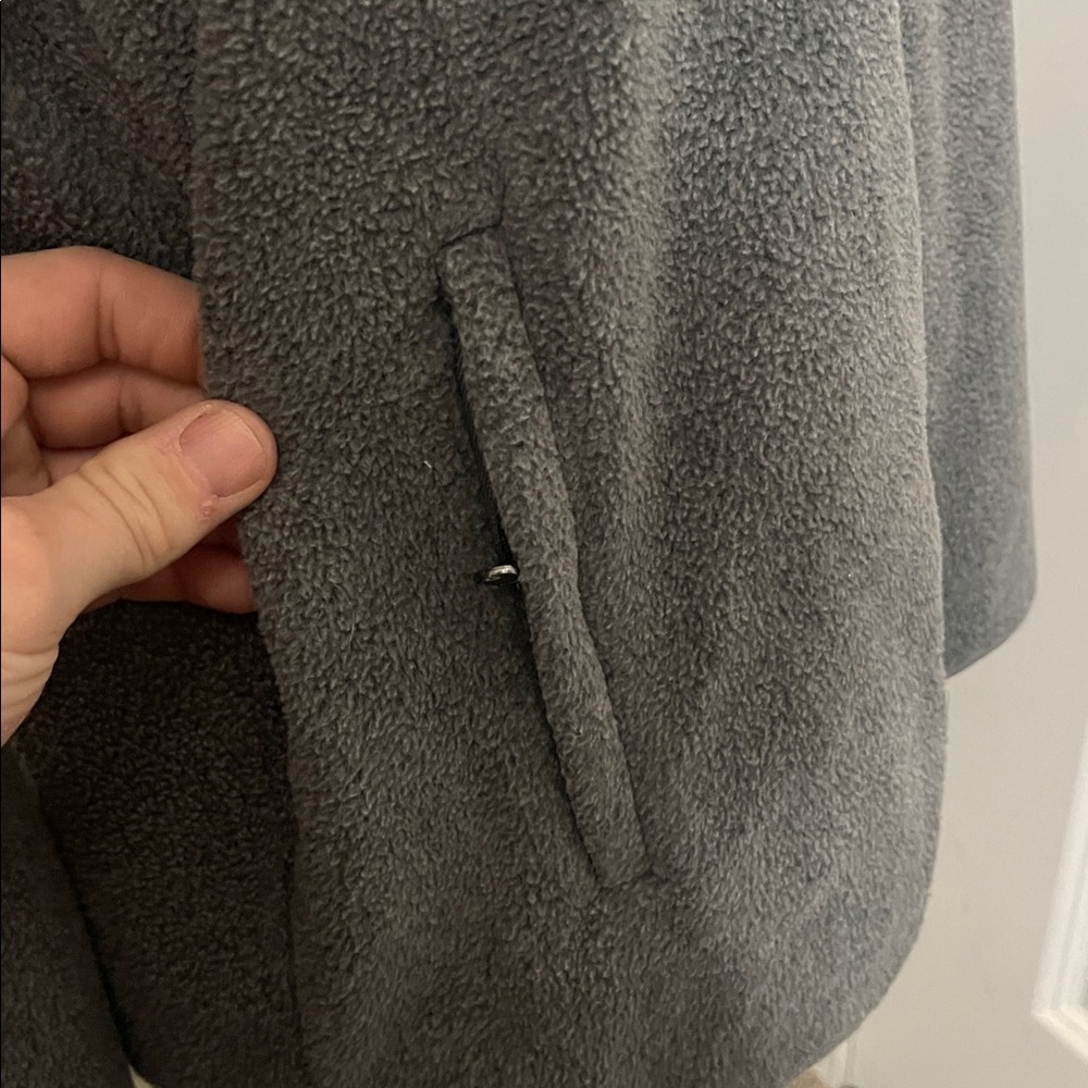 Amazon Essentials Gray Collared Zipper Jacket - image 5